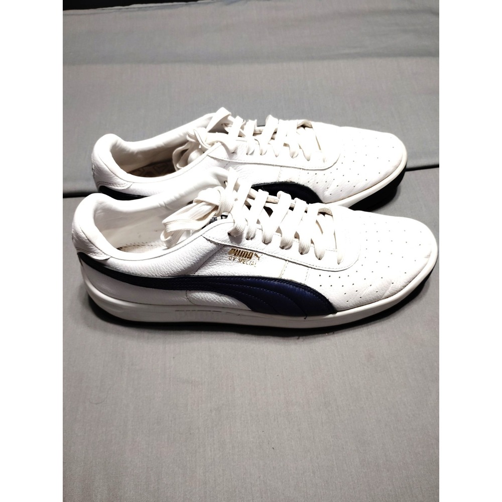 EUC Puma GV Special+ Men 13 Navy White 366613 06 Low Top Preppy Athletic Sneaker
